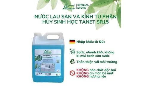 Nước lau sàn và kính tự phân hủy sinh học TANET SR 15 (5L)