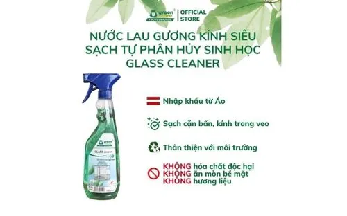 Nước lau gương kính siêu sạch tự phân hủy sinh học GLASS cleaner 750ml