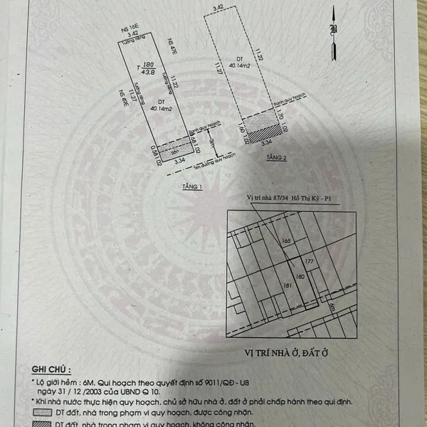 Bán nhà hẻm xe hơi 87 Hồ Thị Kỷ, Phường 1, Quận 10, HCM