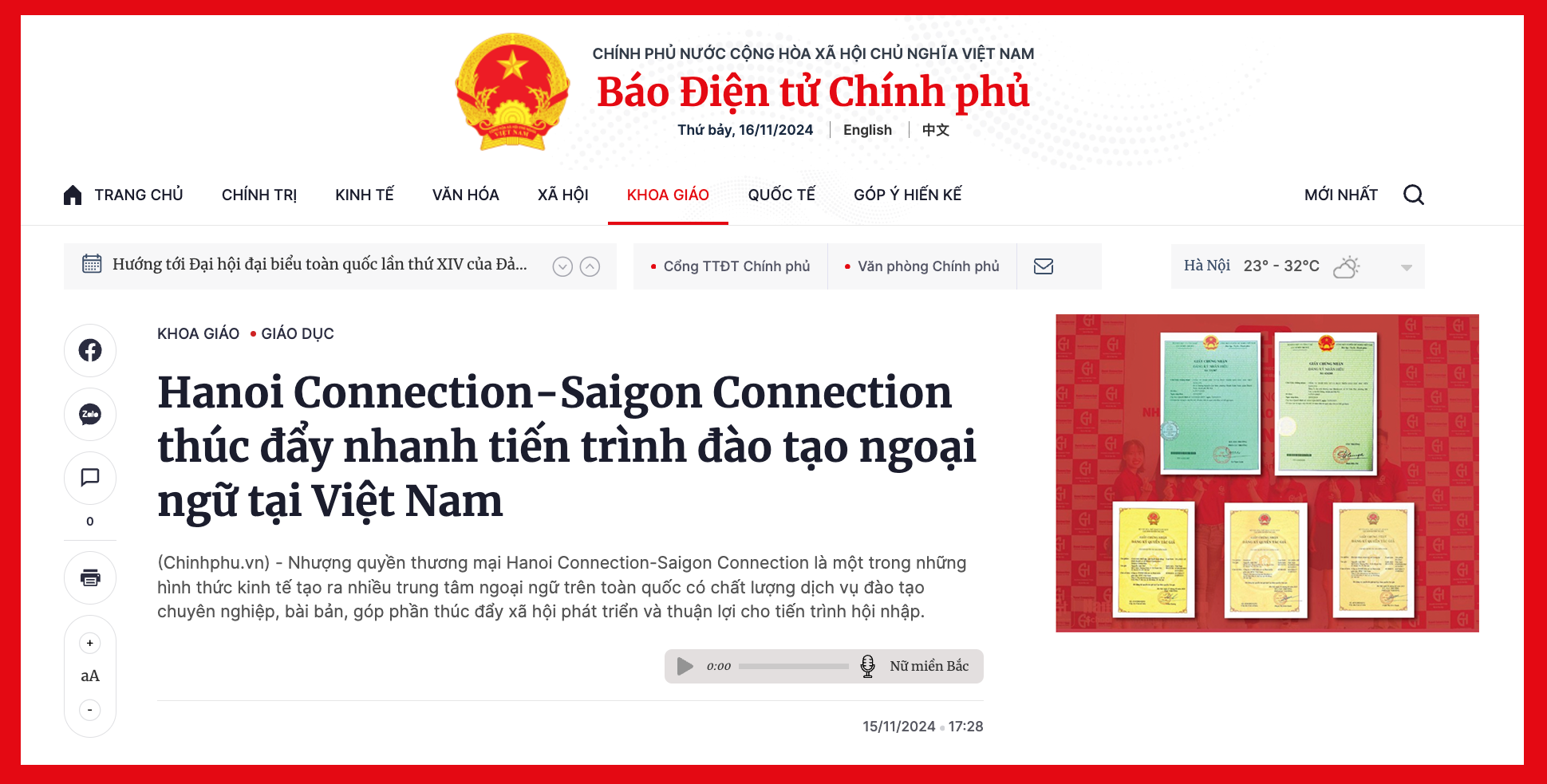 Nguồn báo chính phủ