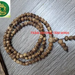 CHUỖI 108 HẠT 6LY TRẦM RỪNG CAO CẤP