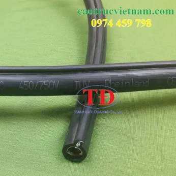 Cáp điều khiển 8Cx1.5 gắn tay bấm cầu trục