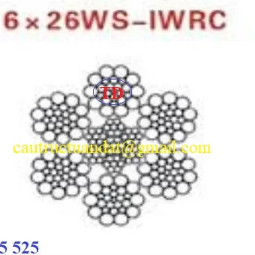 Cáp thép chuẩn cho cầu trục