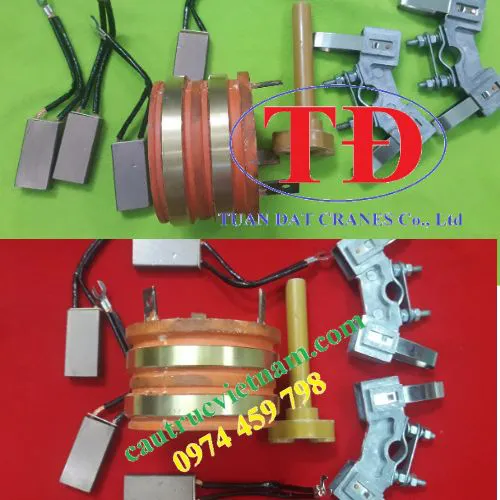 Cổ góp điện chổi than 2 pha