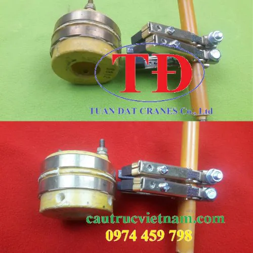 Cổ góp điện chổi than 2 pha