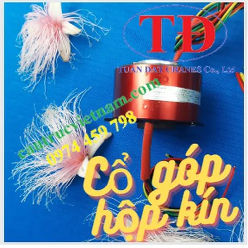 Cổ góp góp điện hộp kín trục 12