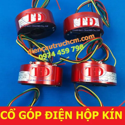 Cổ góp điện 4 pha hộp kín