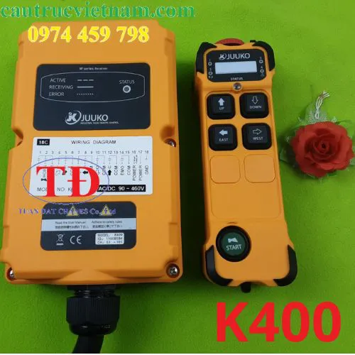 Điều khiển từ xa cầu trục Juuko K400