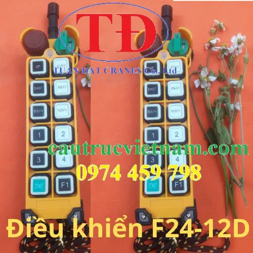 Cách lắp bộ điều khiển từ xa F24-12D