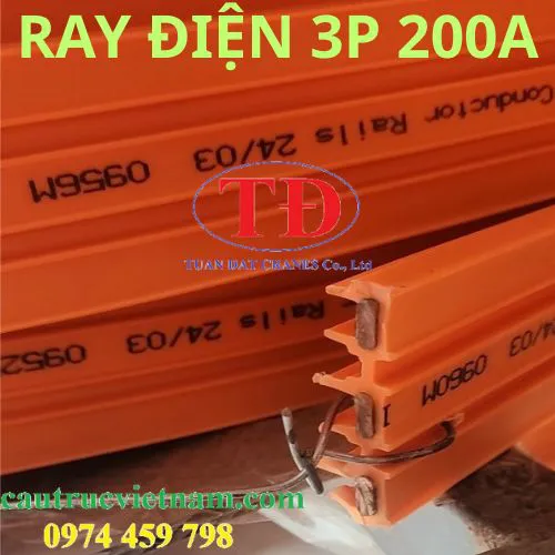 Ray điện an toàn cầu trục 3P-200A