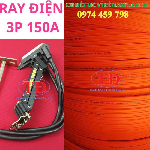 Ray điện an toàn cầu trục 3P 150A