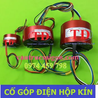 Cổ góp điện 3 pha hộp kín