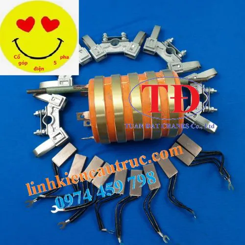 Vành góp điện 5 pha