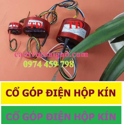 Cổ góp điện 3 pha hộp kín