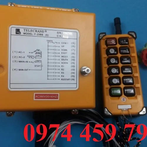 Điều khiển từ xa cầu trục Telecrance F23 BB