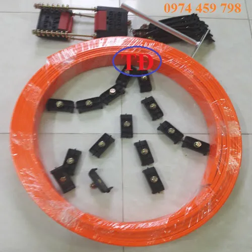 Ray điện an toàn 3P-75A cho cầu trục