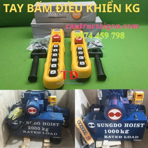 Tay bấm điều khiển cầu trục KG Auto