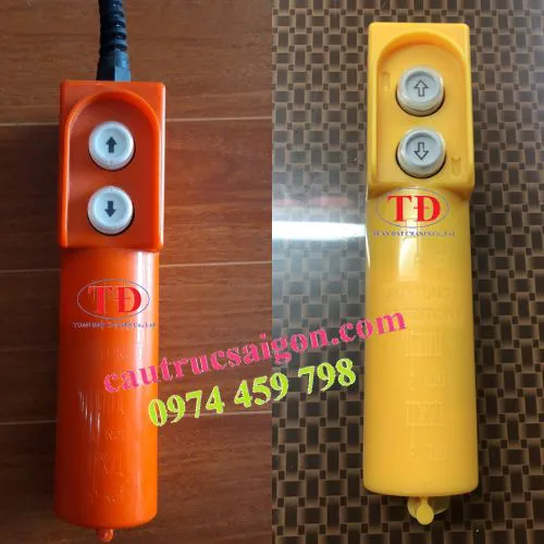 Tay bấm điều khiển cho tời nâng hàng