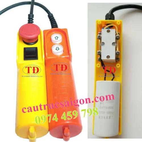 Tay bấm điều khiển cho tời nâng hàng