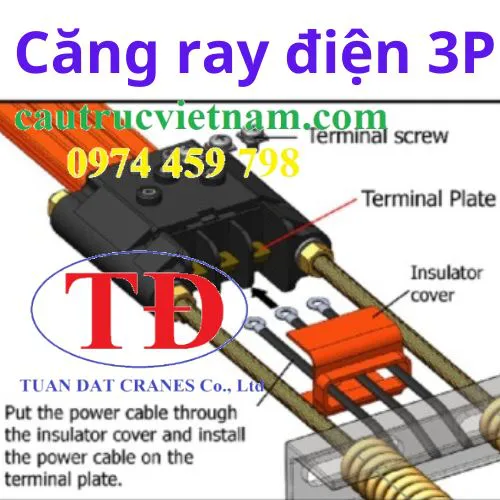 Tăng kéo ray điện cầu trục 3P