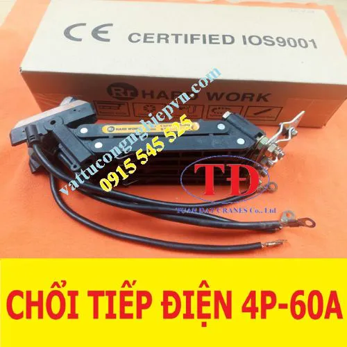 Chổi tiếp điện cầu trục 4P 60A Hard Work