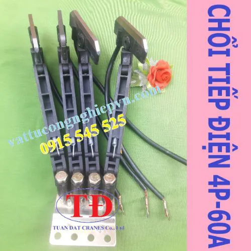 Chổi tiếp điện cầu trục 4P 60A Hard Work