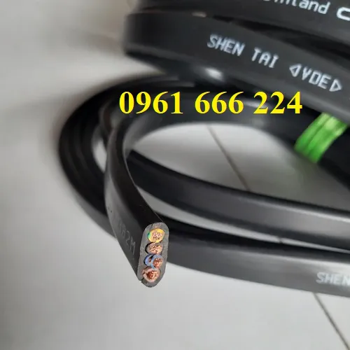 Cáp điện dẹt cầu trục 4C x 4 mm
