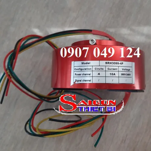 Cổ góp điện hộp kín 4 pha trục 30 mm