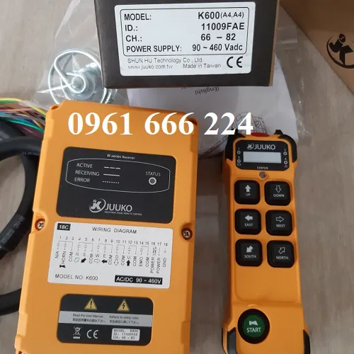 Điều khiển từ xa cầu trục Juuko K600
