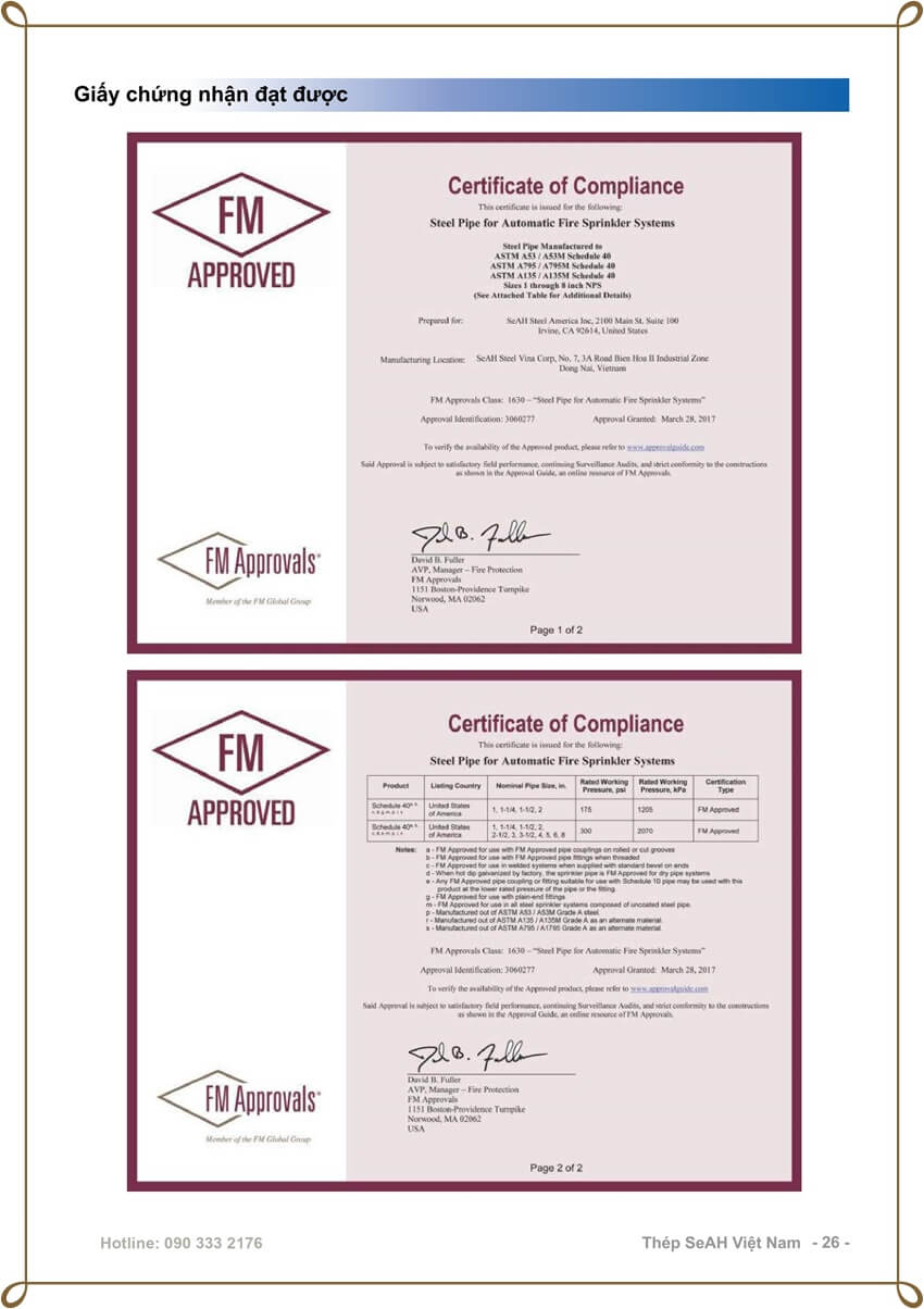 Catalogue ống thép seah Catalogue ống thép seah|