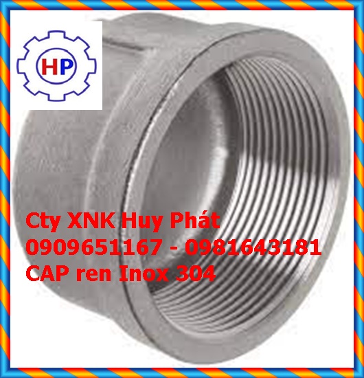 Nắp bịt ren Inox DN100 (Phi 114) Nắp bịt ren Inox DN100 (Phi 114)