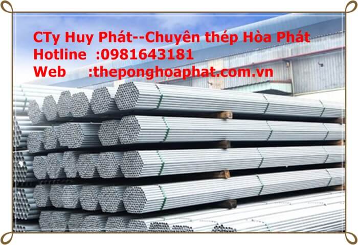 Ống kẽm Hòa Phát DN50 phi 60 x 4.0 Ống kẽm Hòa Phát DN50 phi 60 x 4.0