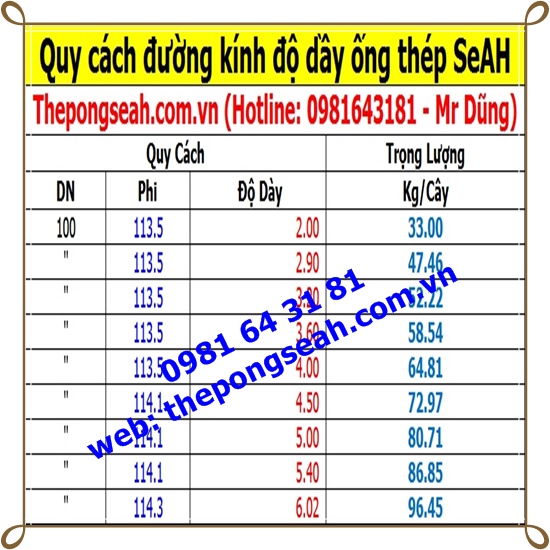 Ống thép mạ kẽm SeAH DN25 ( 34 x 2.9mm) Ống thép mạ kẽm SeAH DN25 ( 34 x 2.9mm)