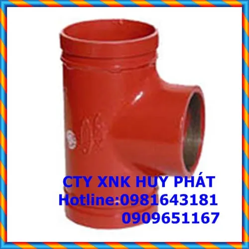 Tê giảm coupling nối rãnh LUYUAN 