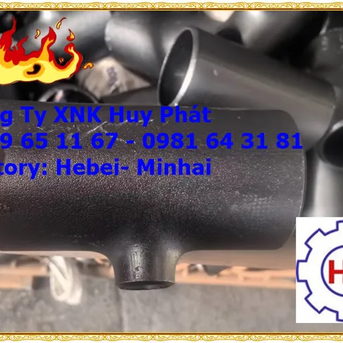 Tê hàn Hebei Minhai SCH20 DN150 ( phi 168)