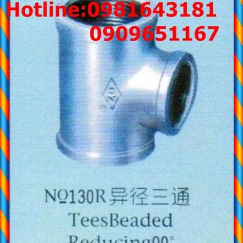 Tê giảm ren mạ kẽm DZ  