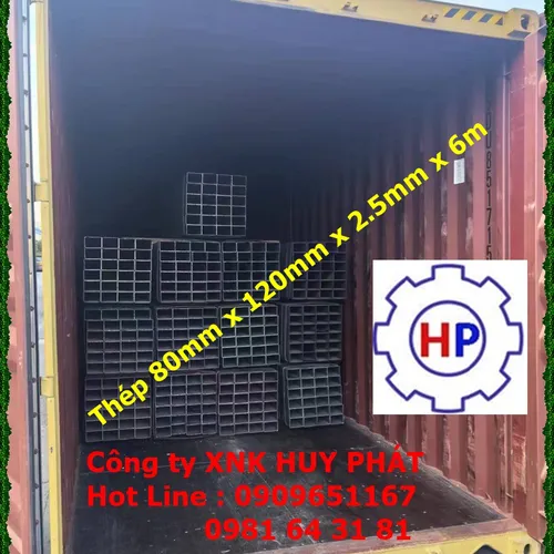 Thép hộp nhập khẩu 80 x 120