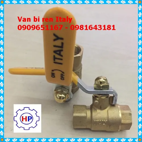 Van bi ren đồng italia tay gạt DN25 ( phi 34)