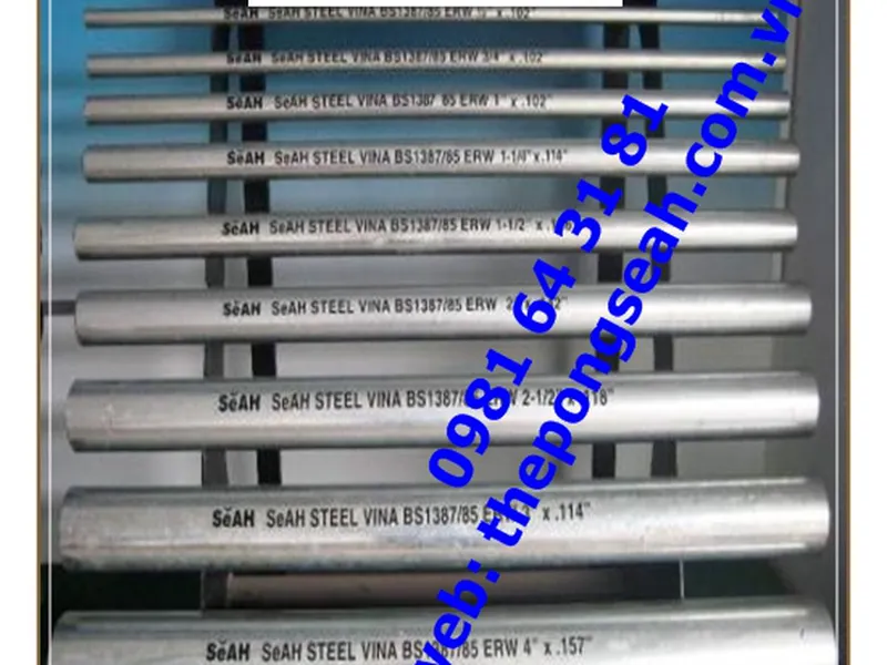 Quy cách khối lượng ống thép seah DN20 ( phi 27)