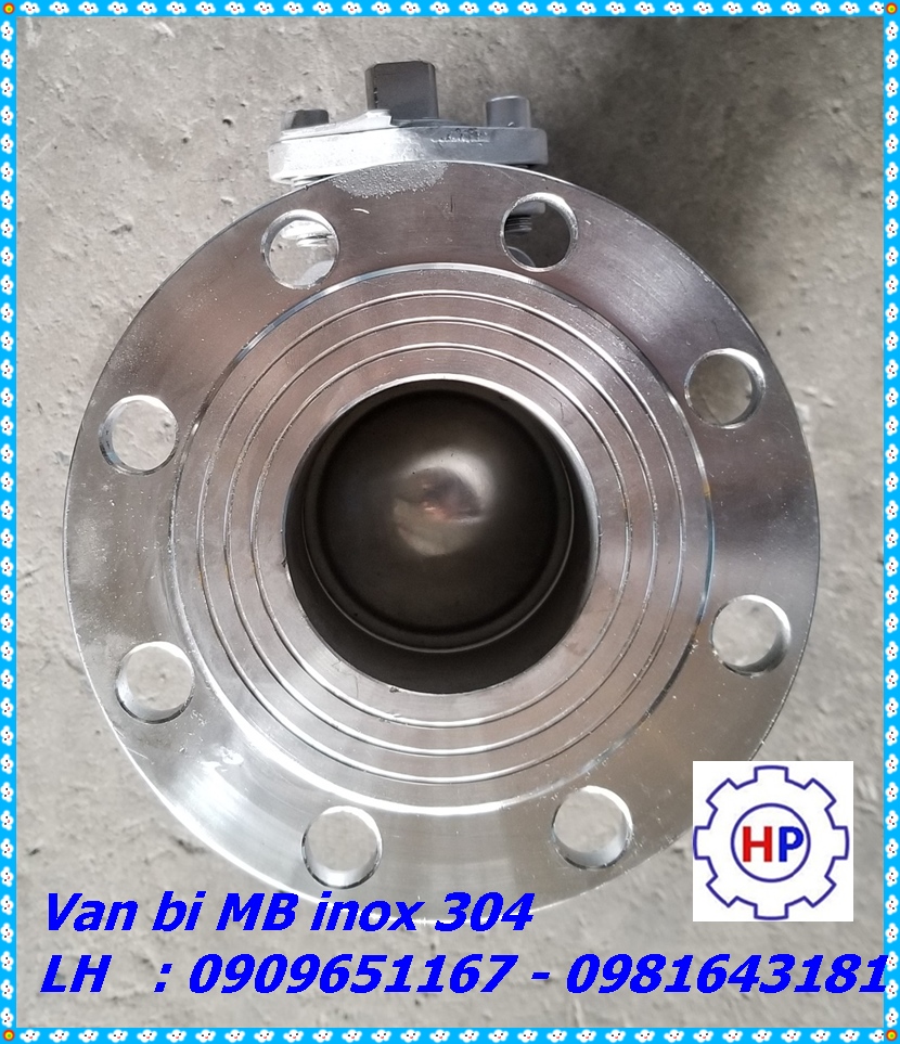 Van bi mặt bích inox 304  phi 90 (DN80)   Van bi mặt bích inox 304  phi 90 (DN80)