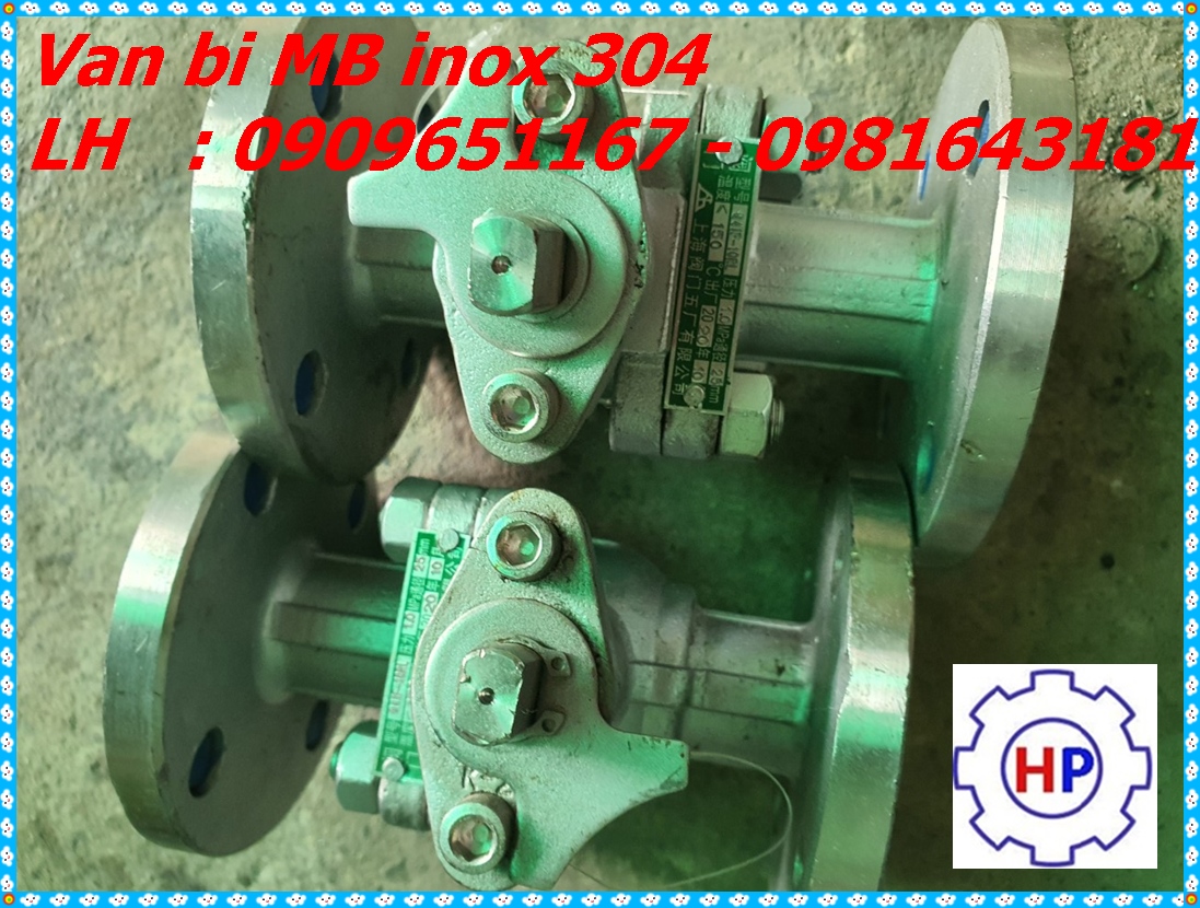 Van bi mặt bích inox 304  phi 90 (DN80)  Van bi mặt bích inox 304  phi 90 (DN80)