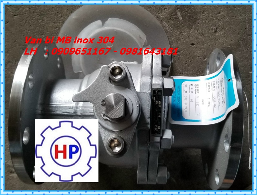 Van bi mặt bích inox 304  phi 90 (DN80)   Van bi mặt bích inox 304  phi 90 (DN80)