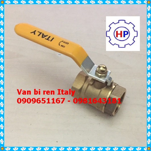 Van bi ren đồng italia tay gạt DN20 ( phi 27) Van bi ren đồng italia tay gạt DN20 ( phi 27)