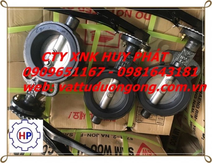 VAN BƯỚM TAY GẠT SAMWOO HÀN QUỐC DN65 ( phi 76) VAN BƯỚM TAY GẠT SAMWOO HÀN QUỐC DN65 ( phi 76)