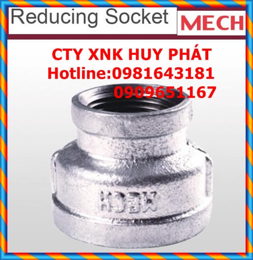 Bầu giảm ren kẽm Mech Bầu giảm ren kẽm Mech