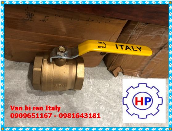 Van bi ren đồng ITALIA tay gạt DN25 ( phi 34) Van bi ren đồng ITALIA tay gạt DN25 ( phi 34)