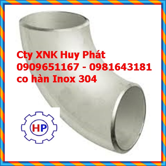 Co hàn inox 304 SCH10 SCH40 DN25 (phi34) Co hàn inox 304 SCH10 SCH40 DN25 (phi34)