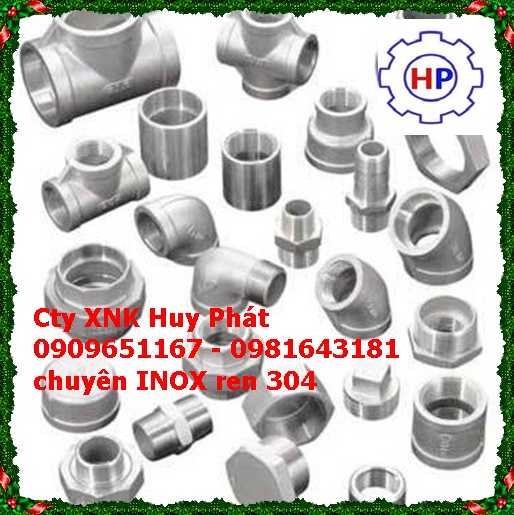 Bầu giảm ren Inox 304 316 201 DN40 (Phi 49) Bầu giảm ren Inox 304 316 201 DN40 (Phi 49)