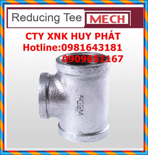 Tê giảm ren kẽm Mech Tê giảm ren kẽm Mech