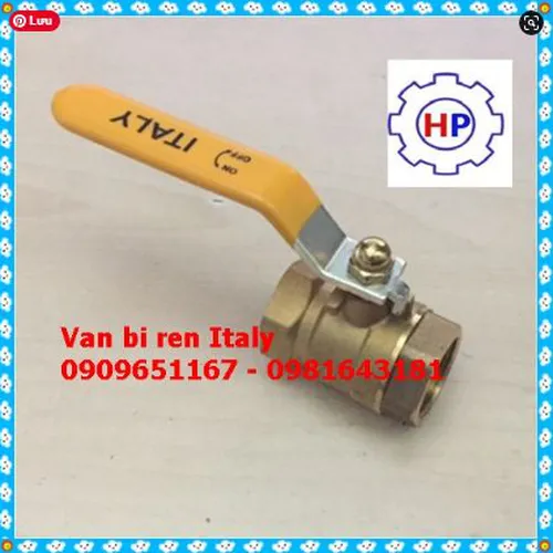 Van bi ren đồng ITALIA tay gạt DN25 ( phi 34)